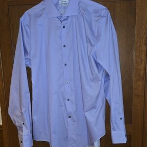 Calvin Klein Men's Light Purple Dress Shirt